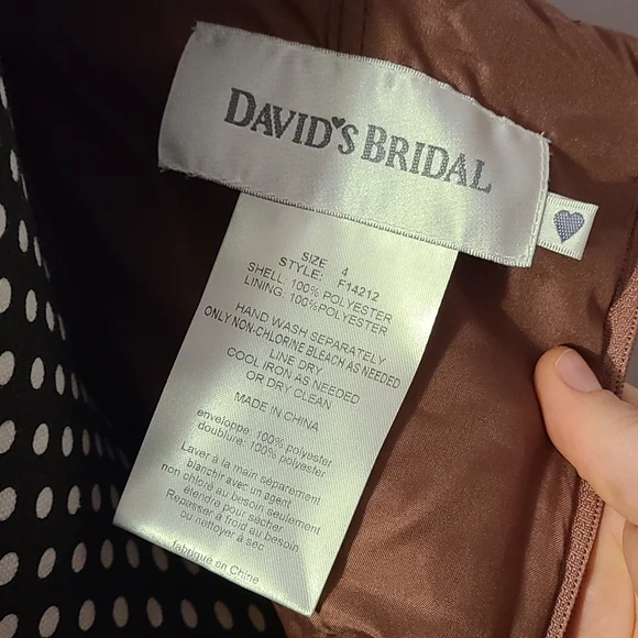 David's Bridal Rosewood Short Dress - Picture 7 of 10